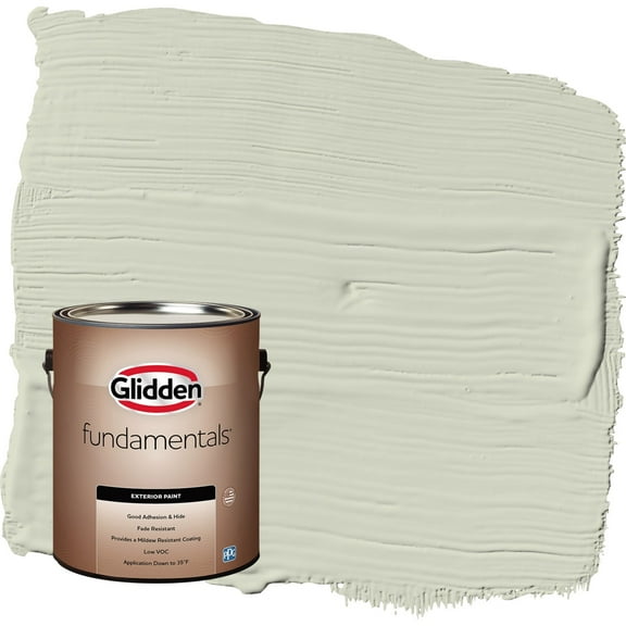 Glidden Fundamentals White Sage / Green Semi-Gloss Exterior Paint, 1 Gallon