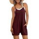 thumbnail image 4 of mfyjkho Pantalones Cortos Para Mujer, Mono Corto Con Tirantes, Sin Mangas, Informal, Liso, De Verano Para Mujer Pantalones Cortos De Yoga M, 4 of 8