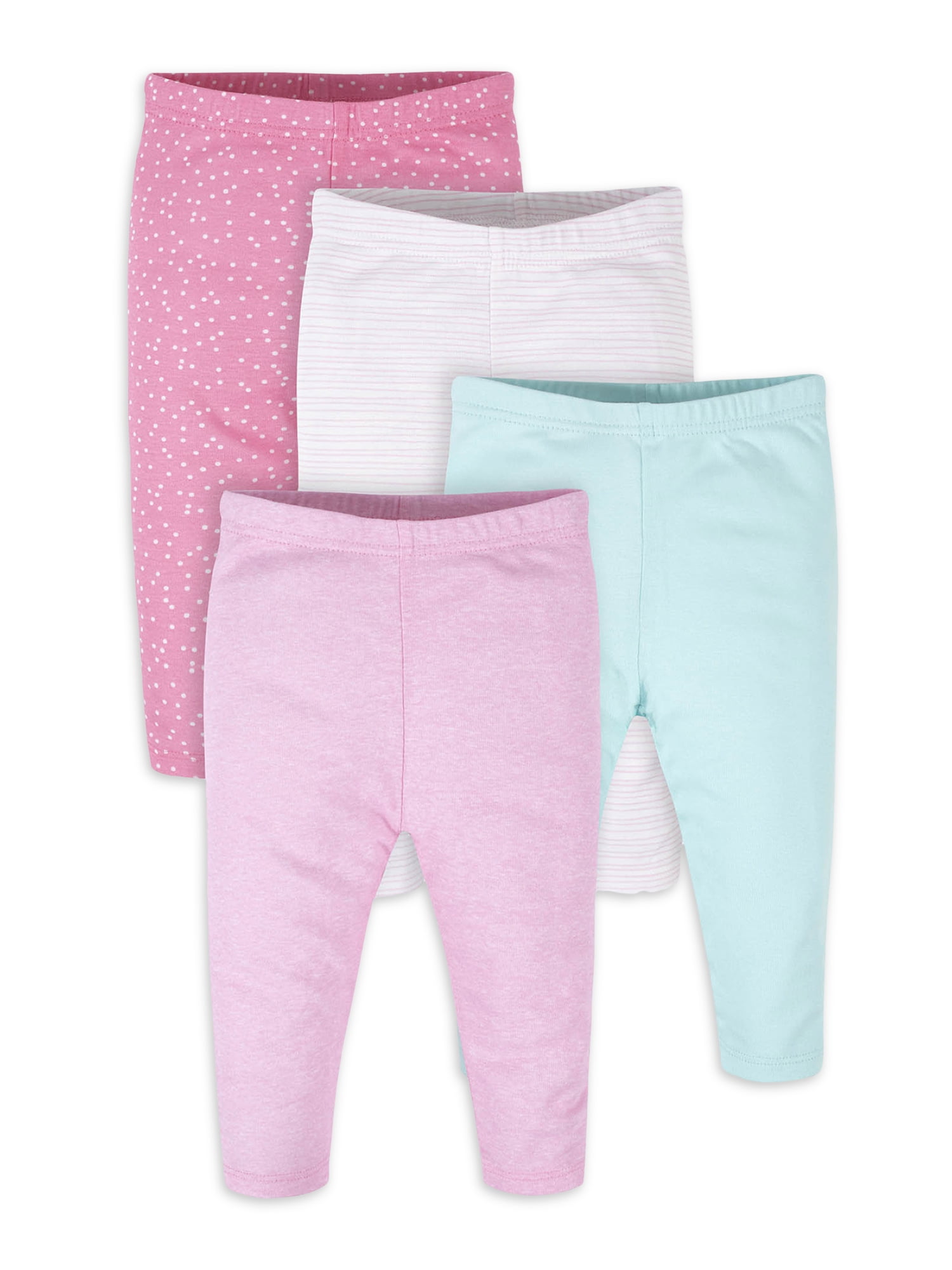 Blue/Pink Dots Gerber Toddler Girls 4 Pack Training Pants 2T 
