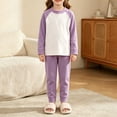 thumbnail image 5 of YunPes Unisex Kids Spring Fall Outfits Contrast Raglan Long Sleeve Pullovers & Pants Kids Soft Cozy Loungewear Set 2pcs, 5 of 5