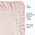 thumbnail image 5 of Sweet Home Collection 1500 Series 4 Piece Ultra Soft Microfiber Sheet Set, Twin, Pale Pink, 5 of 5