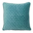thumbnail image 5 of Better Homes & Gardens Quilted Velvet Decorative Throw Pillow, 19" x 19", 2 Pack, Teal, 5 of 5
