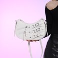 thumbnail image 3 of Bolso De Hombro Estético Mujer Cartera De Cuero De PU Mujer Citas Blanco, 3 of 9