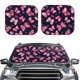 thumbnail image 2 of Balery Girl Butterfly Parasol para parabrisas de coche de 2 piezas | Parasol plegable para parabrisas delantero de coche para la mayoría de sedanes-Small, 2 of 6