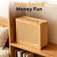 thumbnail image 3 of Piggy Bank Wooden Money Box Money Saving Box with Money Target and Numbers for Kids & Adults 8*3*7in (10000), 3 of 8