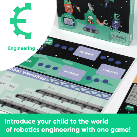 OjO Robot Workshop Board Game and Stem Projects for Kids | STEM Activities for Kids Ages 5-7 | Learning & Educational Toys for Boys & Girls | Smart Games for Brain Developing and Engineering Skills