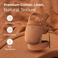 thumbnail image 3 of Momcozy Baby Carrier with Natural Cotton Linen Brown Coffee, 3 of 5