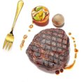 thumbnail image 3 of Tenedores de mesa YONGSHENG de acero inoxidable 8 piezas Dorado para postres de frutas, 3 of 5
