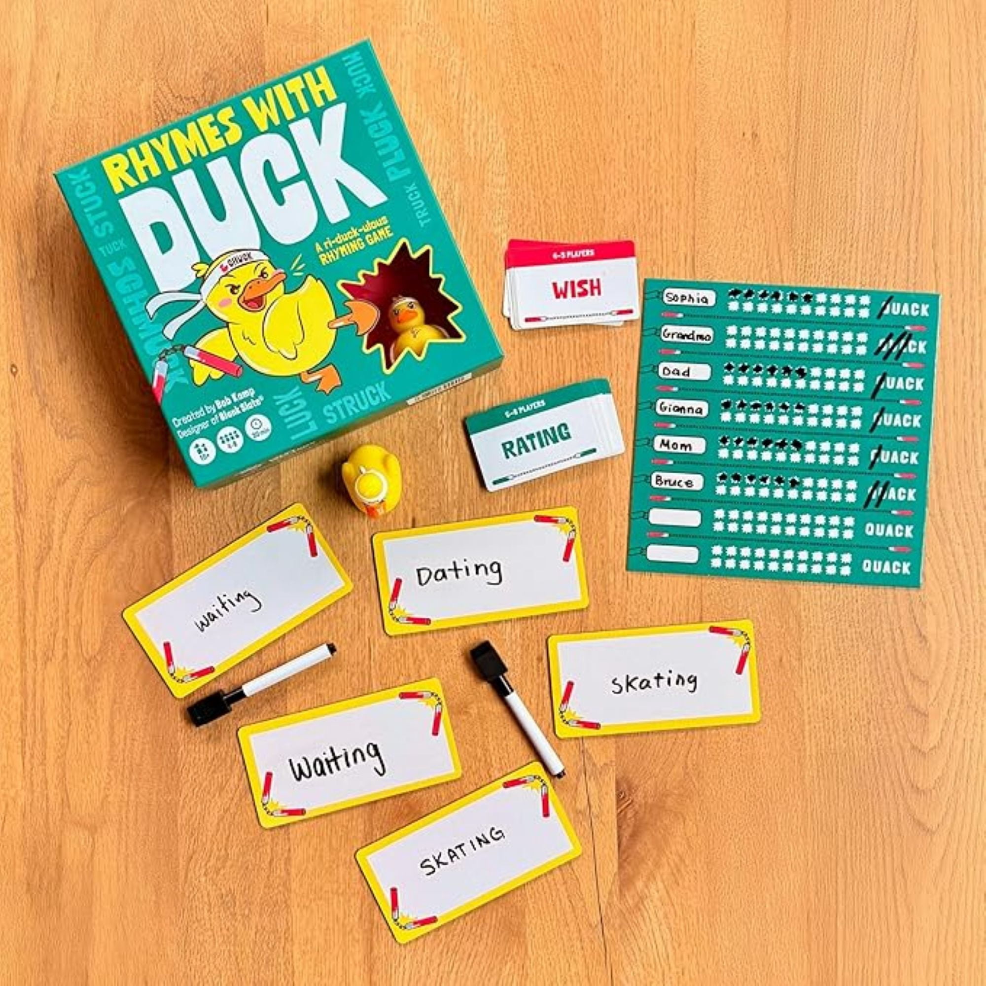 Rhymes with Duck Family Party Game for Ages 10+, from Asmodee