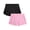 Black/Pink Bon Bon, variant on Girls Dolphin Athletic Shorts Breathable Mesh Gym Activewear 2 Pack