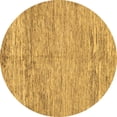 thumbnail image 1 of Ahgly Company Indoor Round Abstract Brown Modern Area Rugs, 3' Round, 1 of 4