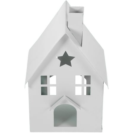 Tea Light Holder Metal Candle Lanterns Farmhouse Tealight White