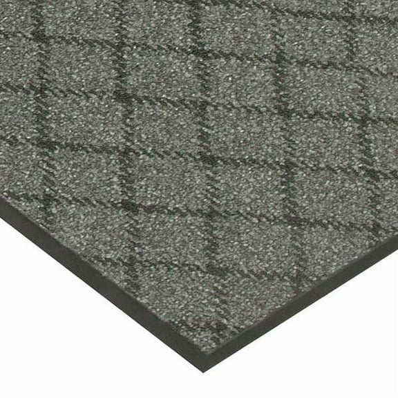 Notrax Entrance Mat, Nylon, 3/8 in Thick, Charcoal, 4 ft W x 6 ft L 125S0046CH