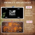 thumbnail image 5 of License Plate, The Gallery Players Logo Decorative Front,Personalized Stainless Steel License Plate Cover For Men Women,12.2" X 6.2", 5 of 7