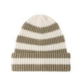 thumbnail image 1 of Winter Hat for Men Warm Woolen Striped Outdoor Fashion Hat Cold Weather Comfortable Durable Style, 1 of 2