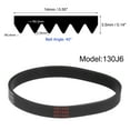 thumbnail image 2 of 130J6 Rubber Poly V Belt, 6 Ribs PJ V-Ribbed Belt 13" Length x 0.55" Width x 0.14" Thick, 2 of 5