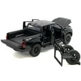 thumbnail image 2 of 2023 Toyota Tundra TRD 4x4 Pickup Truck Black with Sunroof and Wheel Rack 1/24 Diecast Model Car, 2 of 6
