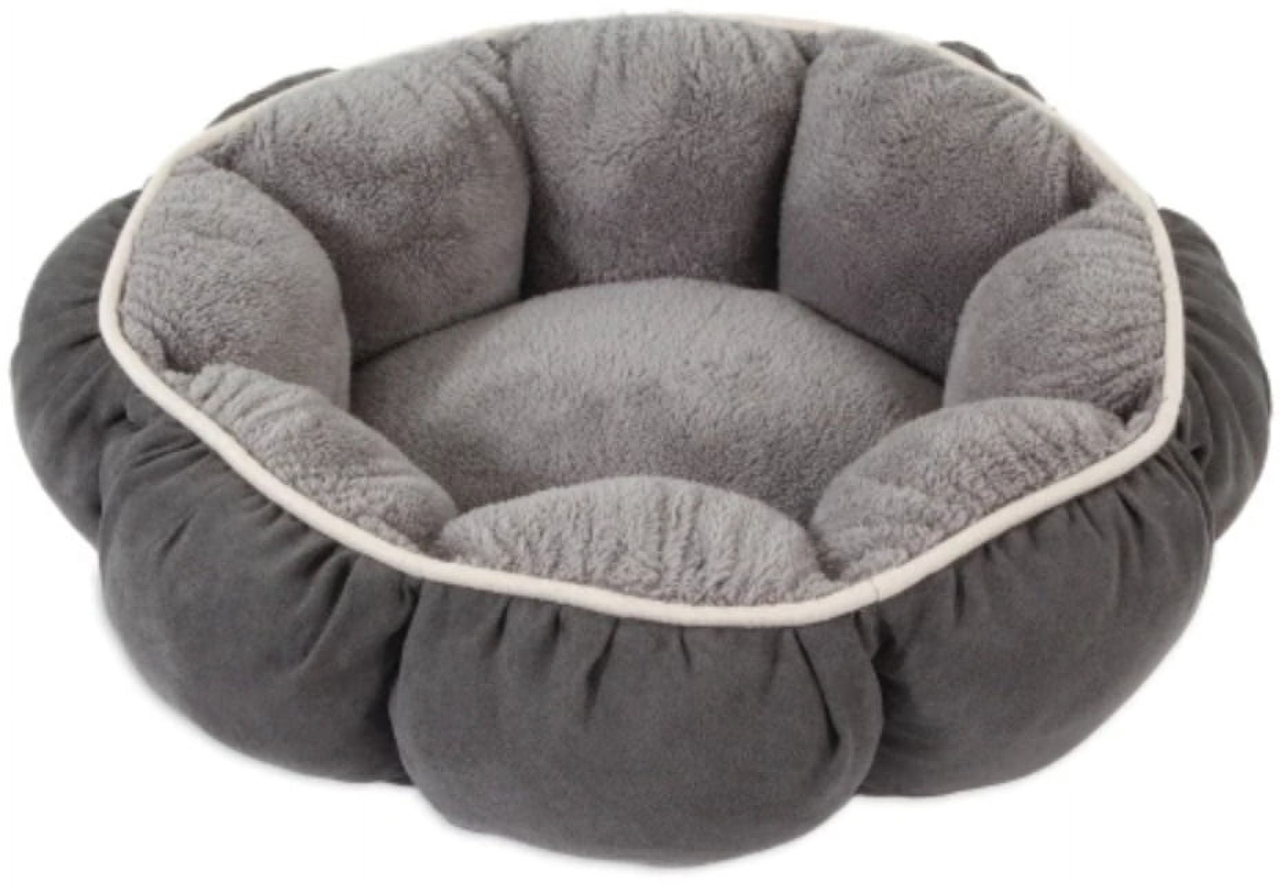 Doskocil Aspen Pet Faux Micro Suede Pet Bed for Cats, Assorted Colors, 6 in. H x 18 in. W x 18 in. L