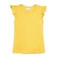 thumbnail image 6 of Made in USA Girls Soft Cotton Jersey Flutter Tee, 6 of 11