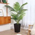 thumbnail image 5 of ShadeMart 63" Faux Areca Palm Tree - Real Touch Leaves, Potted | Indoor/Outdoor Modern Decor, 5 of 8