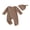 Coffee, variant on Cjfdfy Newborn Baby Boy Girl Footed Romper Outfit Solid Color Ribbed Long Sleeve Side Snaps Jumpsuit With Hat Infant Cute Coming Home Fall Winter Outfit 0-6 Months