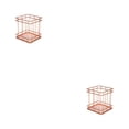 thumbnail image 1 of Cesta de almacenamiento multifuncional Billuyoard portalápices Oro rosa 10*9*9 cm 2Conjunto, 1 of 6