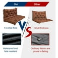 thumbnail image 7 of Outdoor Thick Swing Cushion, Waterproof Porch Swing Pad, 2-3 Seat Outdoor Swing Cushion for Porch, Courtyard, Garden, Backyard, (Darkbrown, 60 x 40 inch), 7 of 7