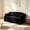 Black, variant on AUU Compression Micro Corduroy 2-Seater Convertible Sofa Bed with Removable Covers – Space-Saving Modular Floor Couch for Small Apartments, Guest Rooms, or Studios