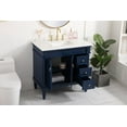 thumbnail image 5 of Elegant Decor Lexington 36" Solid Wood Single Bathroom Vanity in Vintage Mint, 5 of 7