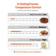 thumbnail image 3 of KFFKFF Portable Induction Cooktop 1500W Countertop Burner 9 Temp Levels Hot Plate, 3 of 9