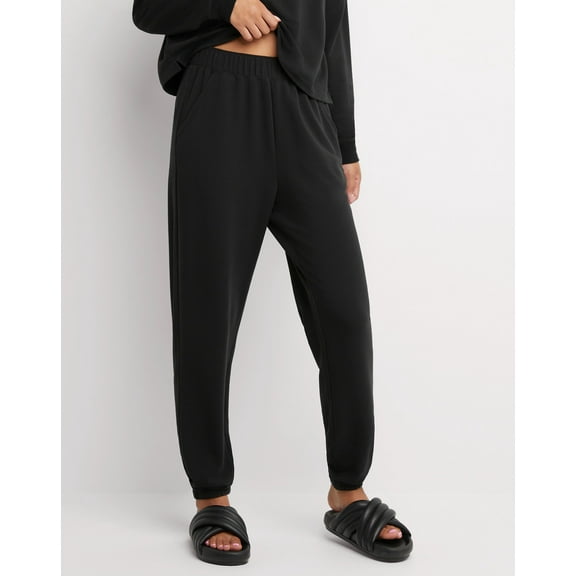 Hanes Originals Women's Soft Brushed Fleece Joggers, 29" Black XS