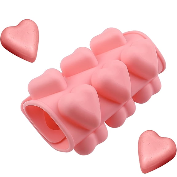 Heart Chocolate Molds Valentine's Candy Molds Silicone Heart Mold for Resin Jelly Ice Cube Cupcake Cake Topper Decoration
