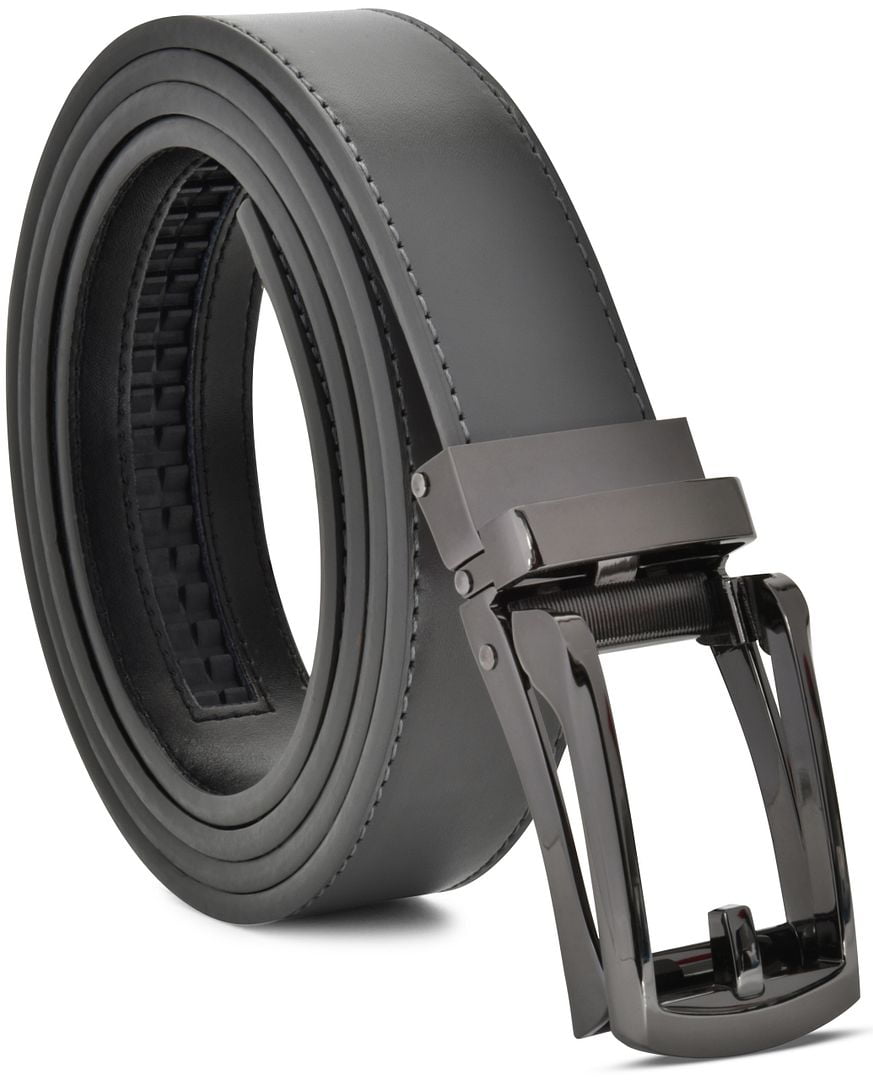 Men's Ratchet Belt Genuine Leather Mens Belt with Slide Ratchet Belts ...