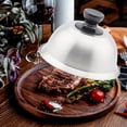 thumbnail image 4 of TISHITA Basting Steaming Cover, Round Pot Lids Cover, Griddle with Handle, Grill Accessory, grill domes Cover, Burger Cover for Sandwiches, Steaks Burgers, 4 of 8
