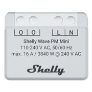 Shelly Wave PM Mini US LR, Z-Wave Long Range Smart Power Meter, 1-Channel 16 A, Compatible with Alexa, Google Home, SmartThings and Home Assistant, Bulletproof Security