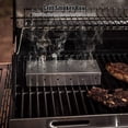 thumbnail image 3 of Graflsoa Premium 430 Stainless Steel BBQ Smoker Box, 8.7"x3.5"x1.6" Multi-Hole Design Smoker Box for Wood Chips, Heat-Resistant Rustproof Reusable Grill Accessory to Add Rich Smoky Flavor to Meats, 3 of 6