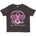 thumbnail image 3 of Inktastic Staying Strong Together with Pink Breast Cancer Ribbon Boys or Girls Toddler T-Shirt, 3 of 5