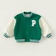 thumbnail image 7 of KYAIGUO Baby Kids Boys Girls Spring Fall Baseball Jacket Coats Little Boys Girls Long Sleeve Coats Outwear Button Casual Jacket Top for 1-8Y, 7 of 7
