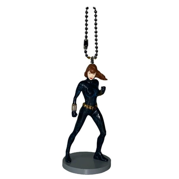 Black Widow Keychain Dangler Ornament Figurine Figure PVC Marvel Disney Charm 3”