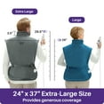 thumbnail image 4 of KEKOY Heating Pad for Back and Shoulder Pain Relief, Extra Large Electric Heat Pad 24"x37", Fast Heating for Neck , Auto Shut-off & Machine Washable, Gray, 4 of 12