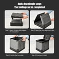 thumbnail image 1 of Inodoro plegable para exteriores, cubo de inodoro para coche, para viajes de camping, senderismo (gris negro) Ndcxsfigh Para Estrenar, 1 of 3