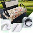 thumbnail image 5 of Golf Cart Seat Covers for 2 Seater,Yellow Red Blue Spring Floral Microfiber Cart Seat Towel Blanket,Watercolor Botanical Summer Flowers Absorbent NonSlip Bench Seats Protector for Golf Course 51"x31", 5 of 9