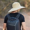 thumbnail image 4 of Sombrero de pescador de ala súper ancha con protección solar UPF50+, impermeable, para pesca, senderismo, acampada, 4 of 7