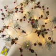 thumbnail image 1 of Christmas Pearl Cone Pine Cone 2 Meters 20 Lights Battery Model (without Battery), 1 of 1