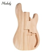 Muslady TL-F Unfinished Electric Guitar Body Blank Guitar Body Barrel DIY Mahogany Wooden Body Guitar Parts Accessories for F Guitar