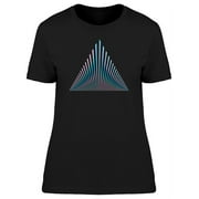 Holographic Vaporwave Triangle T-Shirt Women -Image by Shutterstock, Female Medium