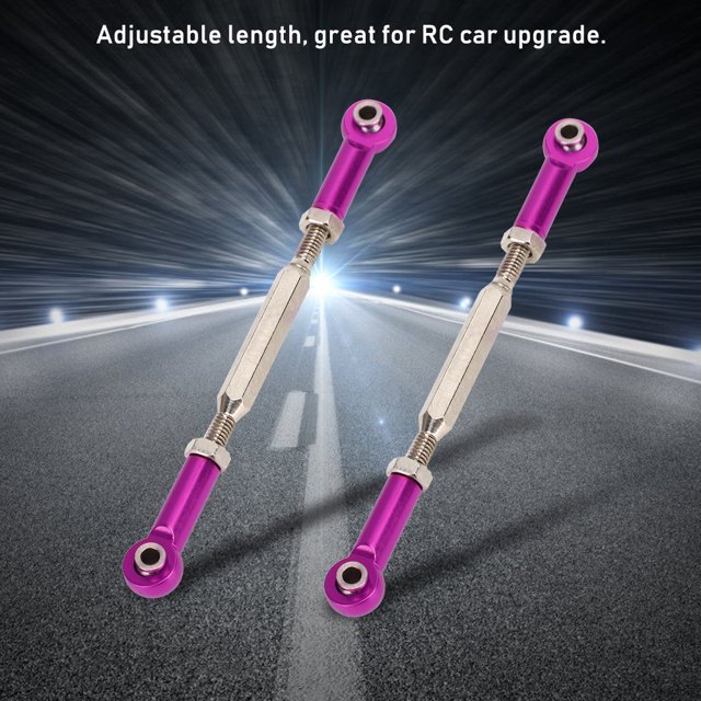 6Pcs 88mm Aluminum Alloy Adjustable Push RodsTurnbuckle Rod Linkage Accessories for RC Car Models