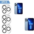 thumbnail image 2 of Paquete de 3 protectores de cristal para cámara compatibles con iPhone 13 Pro/iPhone 13 Pro Max [Instalación rápida] Resistente a arañazos, HD transparente,, 2 of 5