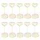 thumbnail image 4 of 10 Uds. Soportes para números de mesa, estilo corazón en capas, Base estable, soporte de tarjeta de lugar de Metal galvanizado para boda, fiesta, oficina, dorado, 4 of 5