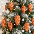thumbnail image 4 of Christmas Pinecone Ornaments, 8 Pack Painted Plastic Hanging Pendants, Boxed Tree Decor, for Holiday Party, Xmas Tree Decor, 4 of 7
